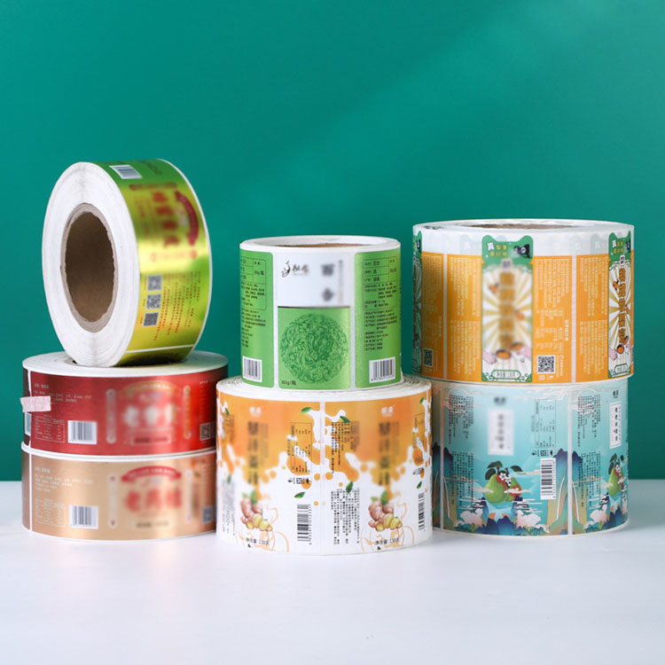 Custom Printed Waterproof Luxury Food Cosmetics Logo Sticker Roll Vinyl Adhesive Bottles Packaging Labels for Skincare Products