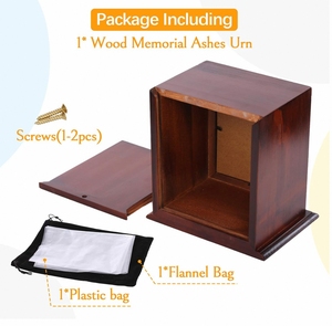 Op maat gemaakte ecovriendelijke houten urn voor huisdieren met fotolijst voor honden en katten, aanpasbare vorm en geschikt voor binnen en buiten gebruik - Product Image 5