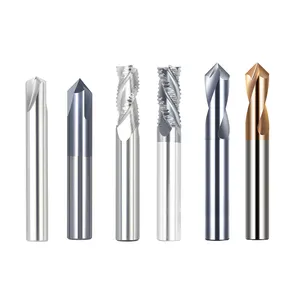 Thức ăn cao Rắn Carbide endmills phẳng vuông End Mill CNC máy công cụ cắt chamfer công cụ Mặt phay Cutter cho kim loại