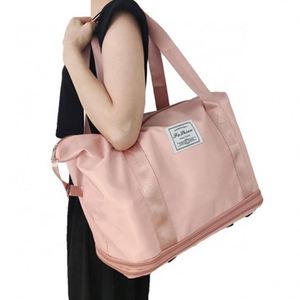 Bolsa de comestibles personalizada con ruedas, bolsa de viaje plegable, extensible, Weekender, Fitness, gimnasio, bolsa de viaje, equipaje con ruedas - Product Image 2