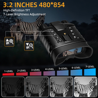 Jumelles de vision nocturne couleur NV8163, vidéo 4K, télémètre laser 350 m, illuminateur IR, lunette montée sur la tête pour la chasse