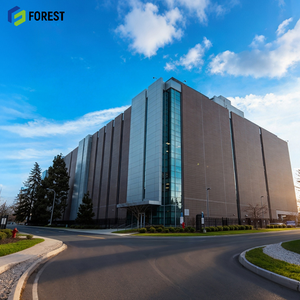 Edificio de Almacén con Estructura de Acero para Centro de Computación IA, Certificado AISC, Estándar Estadounidense, 100x200, Viga H, Depósito Logístico, Estructura Central - Product Image 1