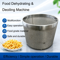 Centrifugeuse multifonctionnelle pour déshydratation et dégraissage des surfaces alimentaires, type panier portatif pour chips de pommes de terre, fruits et légumes croustillants