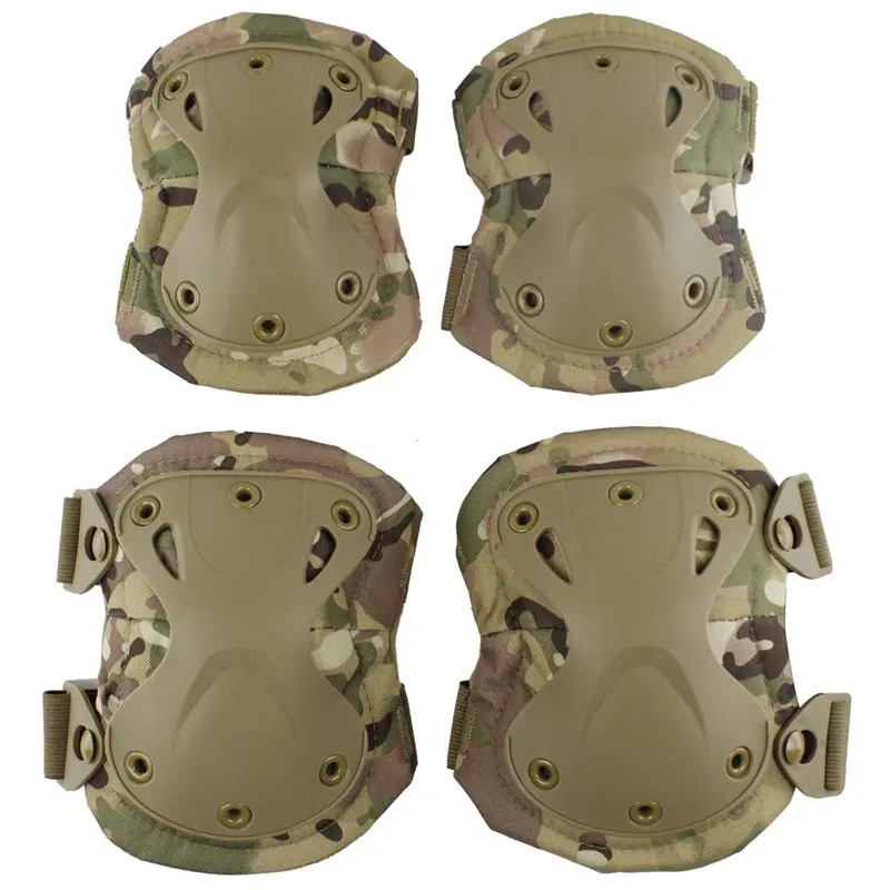 FSPG 4 pz ginocchiera tattica per ginocchiere supporto per la caccia all'aperto Skating ginocchiera