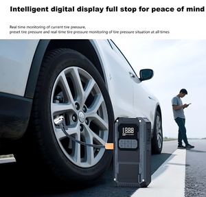 Bomba de Inflado Eléctrica Inteligente de 14.8V, Cargador de Emergencia Portátil para Autos Compactos, Motocicletas, Barcos, Seguridad, <span class=keywords><strong>Anti</strong></span>-Chispas, Plástico - Product Image 4