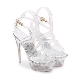 Moda sexy trasparente per le donne stiletto della piattaforma <span class=keywords><strong>sandali</strong></span> <span class=keywords><strong>tacco</strong></span> <span class=keywords><strong>alto</strong></span> - Product Image 4
