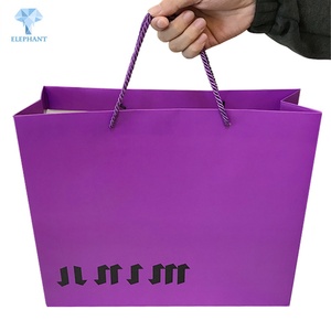 China Custom Purple Perfume <b>Tissue</b> <b>Paper</b> Bag Making - Product Image 1