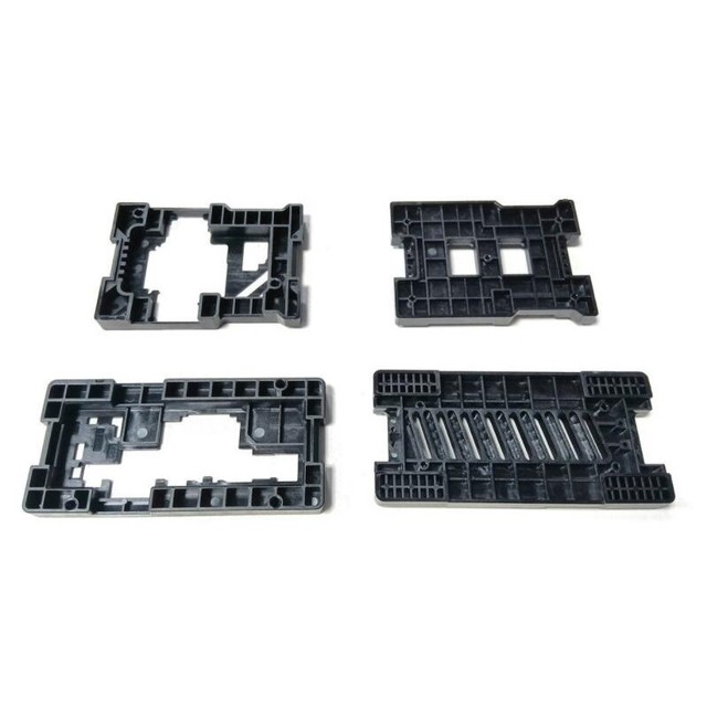 ABS Plastic Electronic Cooling Bracket, Custom Injection Molded CPU Radiator Support Frame Parts