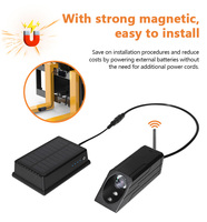 Kit de Sistema de Monitoreo con Cámara Láser Inalámbrica BSD, con Alarma de Sonido y Luz de 4 Canales, Zona de Seguridad para Operador, Magnético para Montacargas