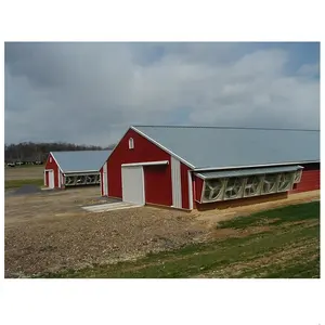 Сборный недорогой портальный каркас, стальная конструкция, птичник, куриная ферма, дом для 10000 цыплят