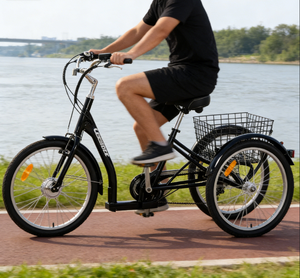 Tricycle électrique pour adultes avec <span class=keywords><strong>moteur</strong></span> <span class=keywords><strong>central</strong></span>, batterie au lithium et commande électronique intelligente - Product Image 5