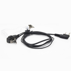 Auriculares del FBI de tubo de aire acústico de 2 pines con auricular Agente DE SEGURIDAD Auricular con cable y micrófono Auricular Mini Walkie Talkie Radio - Product Image 3