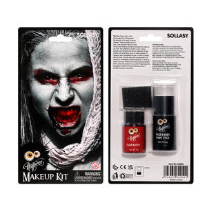 ชุดเพ้นท์หน้าสำหรับงานปาร์ตี้ฮาโลวีน พร้อมเลือด<span class=keywords><strong>ปลอม</strong></span>และแผล<span class=keywords><strong>ปลอม</strong></span> ปลอดภัยสำหรับเด็ก ส่งตรงจากผู้ผลิต - Product Image 3