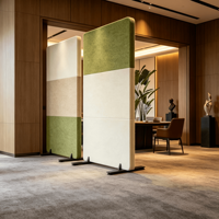 Panneau acoustique à trois faces 60x120cm en fibre PET, écran de bureau pliable, absorption acoustique, vente en gros