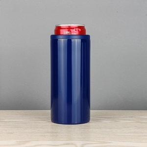 Vaso térmico personalizado de acero inoxidable de 12 oz para latas de cerveza delgadas, enfriadores de latas al vacío OEM para latas altas y delgadas - Product Image 5