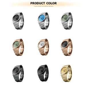 Orologio da Uomo Minimalista di Alta Qualità con Fasi Lunari, Quadrante 24 Ore e Retro in Acciaio Inossidabile - Product Image 6