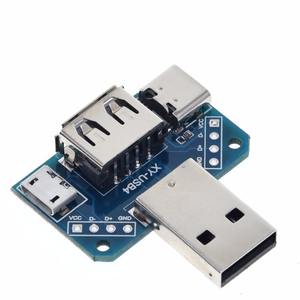 XY-USB4 <b>Plug</b>-in <b>USB</b> Conversion Board Micro Port <b>to</b> Type-C 4P 2.54mm Connector <b>Adapter</b> - Product Image 6