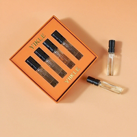 6-Pc 3-10ml Botellas de spray Logotipo personalizado Juego de perfume de papel Juego de descubrimiento Juego de prueba de fragancia Embalaje de regalo con grabado de inserción
