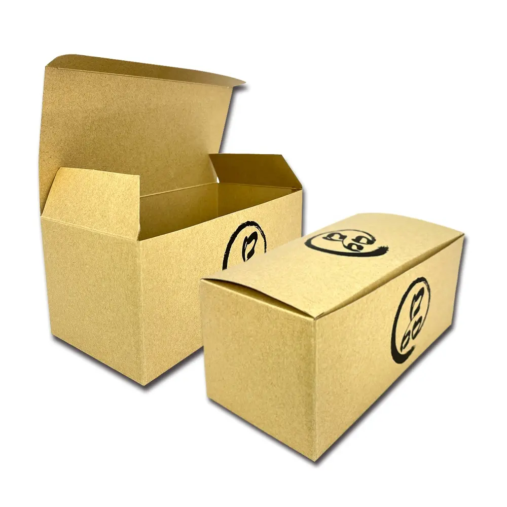 ロゴ印刷コーヒーボックス付き紙折りたたみ式ティーバッグギフト包装ボックス