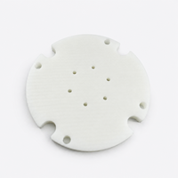 Pièces industrielles OEM personnalisées usinées CNC de précision en plastique POM blanc et nylon, plaques de montage rondes, disques à bride, rondelles et entretoises