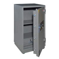 Coffre-fort ignifuge robuste 153 kg, résistance au feu 2 heures, serrure à clé, porte épaisse 1,5 mm, vente en gros usine WOMA, 4 roues en PVC, pour la maison