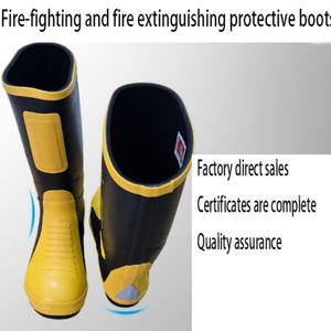 Bottes de pompier personnalisables en usine, 17 modèles, certification de protection incendie CCC, chaussures de lutte contre l'incendie - Product Image 6