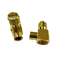 Connecteur SMA-KWB3 Connecteur d'angle femelle SMA pour câble coaxial en acier semi-flexible RG402 RG141