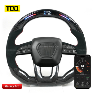 Volant sport en cuir suédé noir personnalisé TDD LED carbone pour Lamborghini Urus - Product Image 2