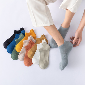 All'ingrosso a buon mercato cotone 100% da uomo calzini alla caviglia taglio basso assorbente tacco Pad antiscivolo <span class=keywords><strong>con</strong></span> tacco antiscivolo per la primavera - Product Image 4