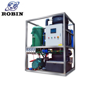 Machine à glaçons tubulaires commerciale de 3 tonnes par 24 heures, machine à glaçons tubulaires de 5 tonnes, refroidissement par air et eau pour la transformation des produits de la mer, l'industrie alimentaire - Product Image 1