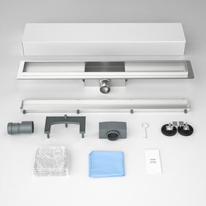 Drain de douche linéaire moderne multifonctionnel en acier inoxydable 304 avec couvercle de drain, insert de <span class=keywords><strong>carrelage</strong></span>, drain de <span class=keywords><strong>sol</strong></span> long, siphon d'étanchéité à l'eau - Product Image 3