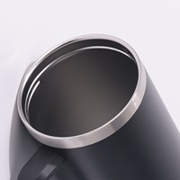Gobelet isotherme réutilisable en acier inoxydable de 40 oz avec poignée et couvercle à paille