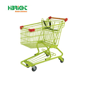 Highbright 210L Supermarket Shopping Cart with 4 Universal Wheels and Metal Versatile &amp; Durable <strong>Trolley</strong> - Product Image 3