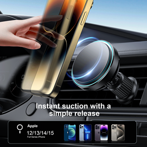 <span class=keywords><strong>Chargeur</strong></span> de voiture sans fil magnétique 15W avec refroidissement semi-conducteur, support de téléphone pour voiture, accessoires de voiture, compatible avec iPhone <span class=keywords><strong>Galaxy</strong></span> S26 - Product Image 6
