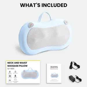 Cuscino per il collo con massaggio Shiatsu massaggiatore per il corpo con riscaldamento elettrico lombare cuscino per massaggio al collo