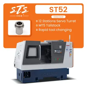 Herramientas de corte de metal hechas en China Kit para taladrar máquina ST52 Torno CNC de escritorio Máquina de torno CNC grande