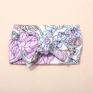 ربطات شعر حريرية عصرية على شكل قوس كبير على شكل زهرة منقوشة وحليب للأطفال - Product Image 4