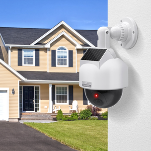 Nhà Máy ban đầu không dây CCTV Analog máy ảnh flash ánh sáng mô phỏng <span class=keywords><strong>Bullet</strong></span> an ninh giám sát năng lượng mặt trời Dummy máy ảnh - Product Image 2