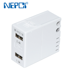 OEM/ODM NEPCI Mercado <span class=keywords><strong>israel</strong></span>í Puertos duales Toma de corriente USB Toma de corriente Módulo de cargador USB italiano 2 V/2.1A - Product Image 5