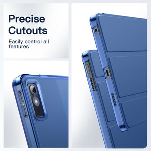 Étui pour <span class=keywords><strong>Lenovo</strong></span> <span class=keywords><strong>Tab</strong></span> <span class=keywords><strong>M10</strong></span> 5G 10.61 pouces, étui de <span class=keywords><strong>protection</strong></span> mince à dos translucide à trois volets pour tablette, réveil/veille automatique - Product Image 4