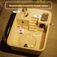 Cage à hamster de luxe extra large, style moderne, villa pour hamster doré, grand espace en acrylique solide, fournitures pour animaux de compagnie en plastique, livraison directe