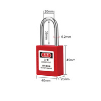 BOZZYS 38mm identique cadenas étanche personnalisé de sécurité à clé pour le verrouillage d'équipement industriel