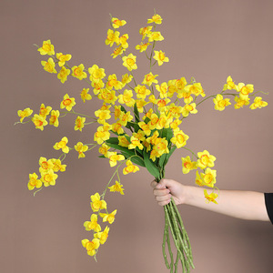Ruilisi Artificial Daffodils Silk <b>Flowers</b> Yellow Home Decor Wedding Props 3283093 - Product Image 2