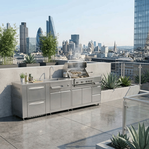 Mobile da <span class=keywords><strong>Cucina</strong></span> Esterno Personalizzabile <span class=keywords><strong>in</strong></span> Acciaio Inox, Impermeabile e Multifunzionale <span class=keywords><strong>per</strong></span> Giardino - Product Image 2