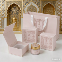 Boîte d'emballage cadeau de Noël recyclable faite à la main, boîte d'emballage de luxe magnétique pour bougies et diffuseurs avec insert