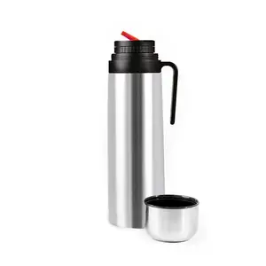 Thermo acero inoxidable 1 litro Media ASA taporo Yerba Mate THERMOS 1000 ml สแตนเลสกระติกน้ำเก็บความร้อน