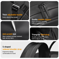 Sac à dos professionnel multifonctionnel pour ordinateur portable, en tissu Oxford hydrofuge, personnalisable avec logo, idéal pour les voyages et les activités sportives en extérieur (vente en gros)