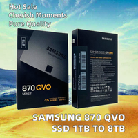 Pour Samsung 870 QVO Disque SSD interne 2,5 pouces SATA3 8 To Neuf 560 Mo/s pour applications de bureau