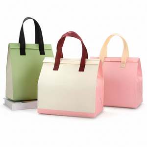 Bolsa Térmica Personalizada de Aluminio para Entrega de Alimentos, Bolsa Aislante Desechable de Tela No Tejida para Pasteles, Leche y Té - Product Image 1