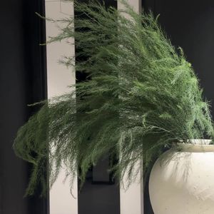 ช่อดอกอัศปารักษาประดิษฐ์ ใบไม้เสมือนจริง ตกแต่งงานแต่งงานในร่ม ตกแต่งบ้านด้วยต้นไม้สีเขียว - Product Image 2